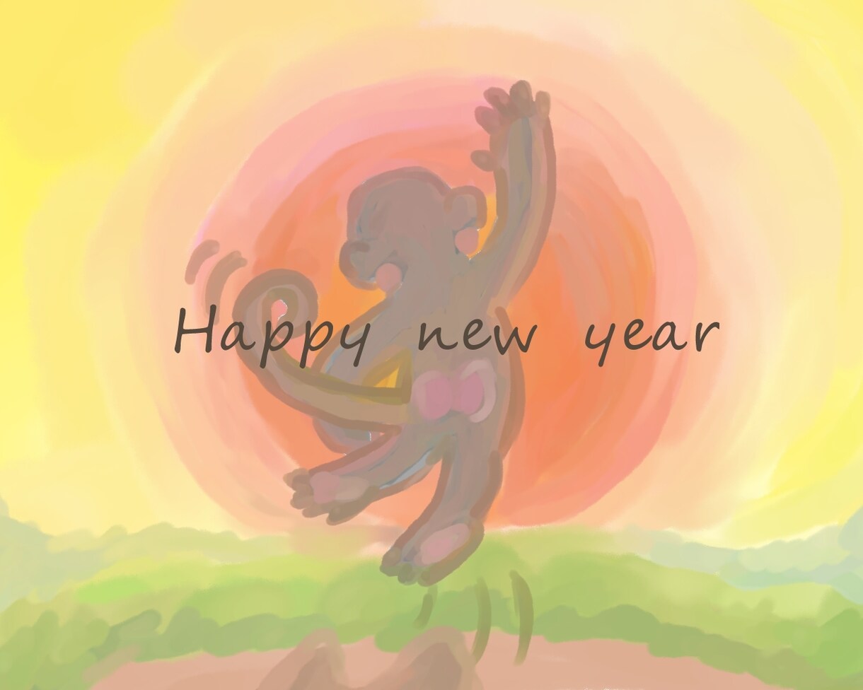 心のこもった年賀状イラスト描きます 優しい癒し系のイラストが好きな方におすすめ イメージ4