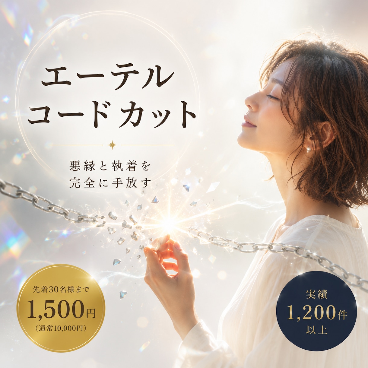 心を縛る執着を手放す【エーテルコードカット】します 今必要のないつながりを読み解き、前へ進むお手伝いします イメージ1