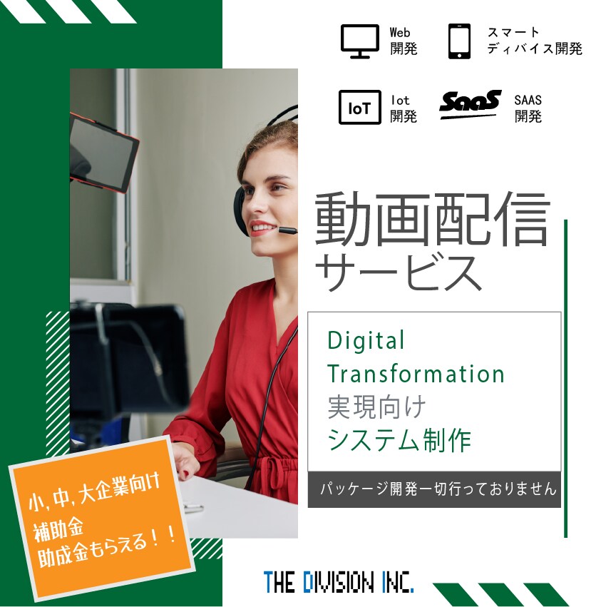 動画配信サービスのウェブシステムを開発します 本物の開発チームで開発します！ イメージ1