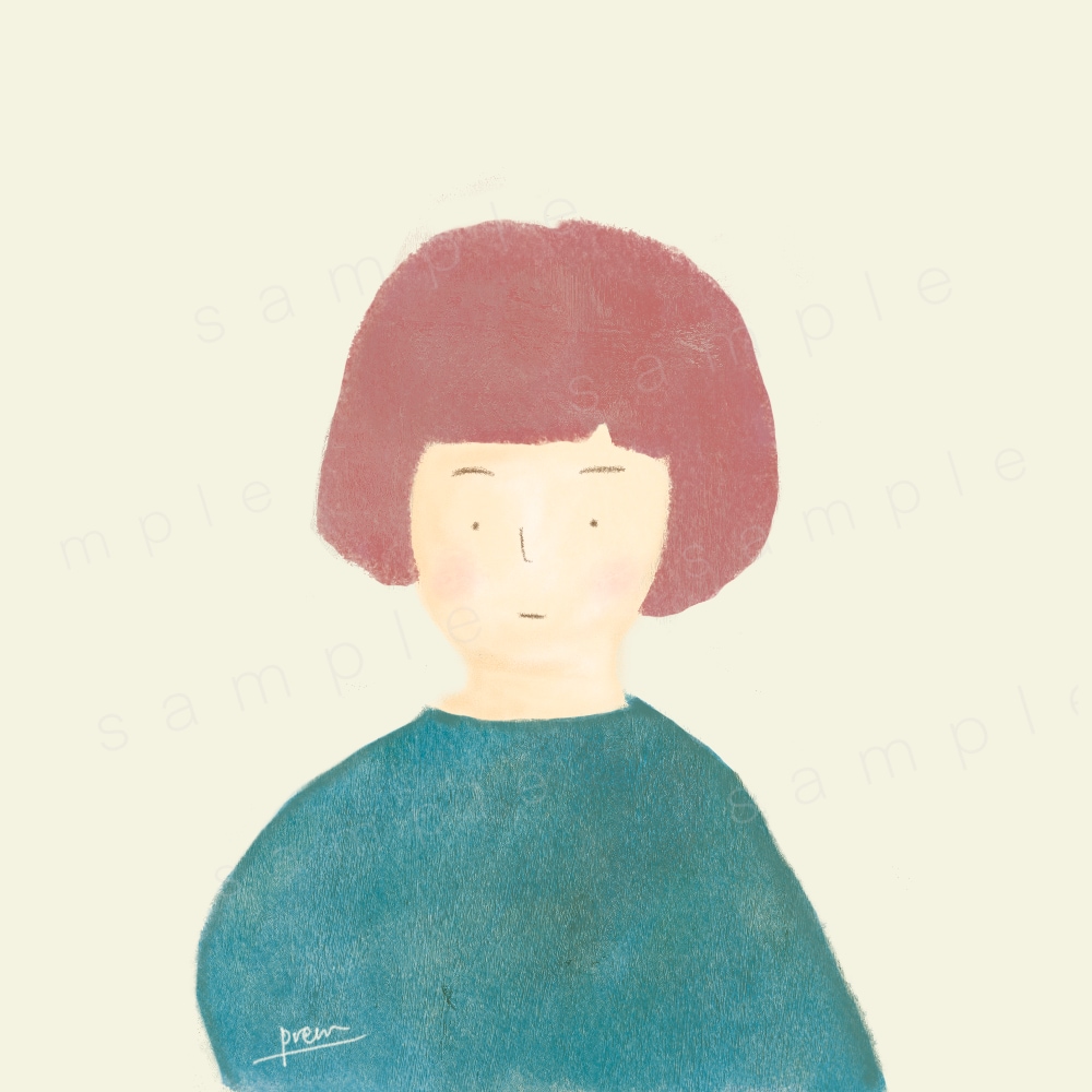 温かく優しい雰囲気の似顔絵アイコンイラスト描きます 各種アイコンに手描きのイラストを！ イメージ3