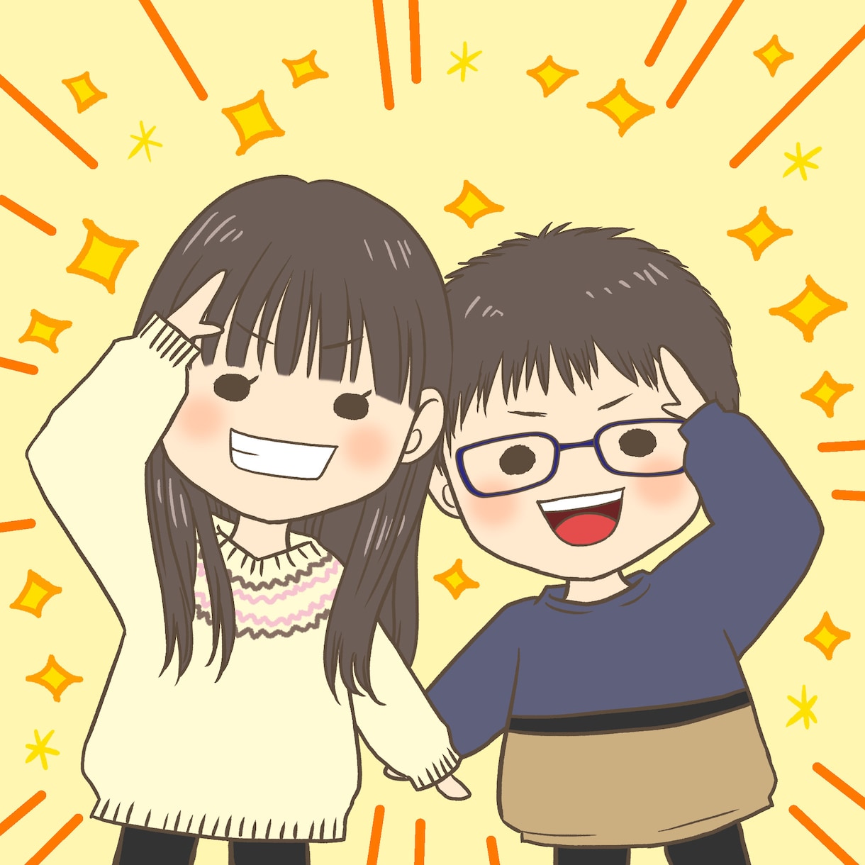 ゆる〜くかわいい♡シンプルな似顔絵お描きします SNSやブログ、名刺、プレゼントなど様々な場面に使える◎ イメージ6