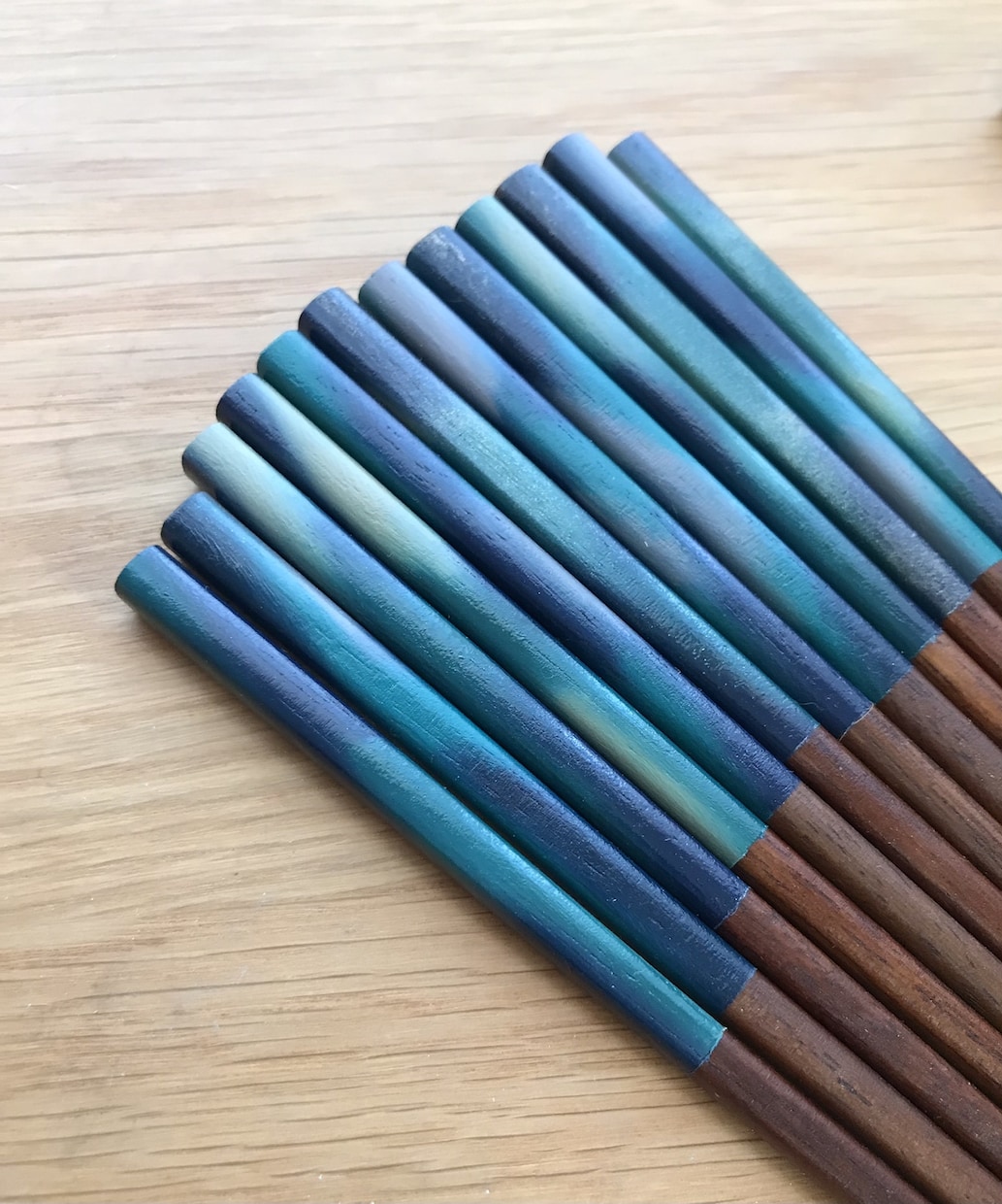 漆塗りのお箸お作りします カラフルな色漆のお箸！長く使える一点モノ！ギフトにも イメージ6