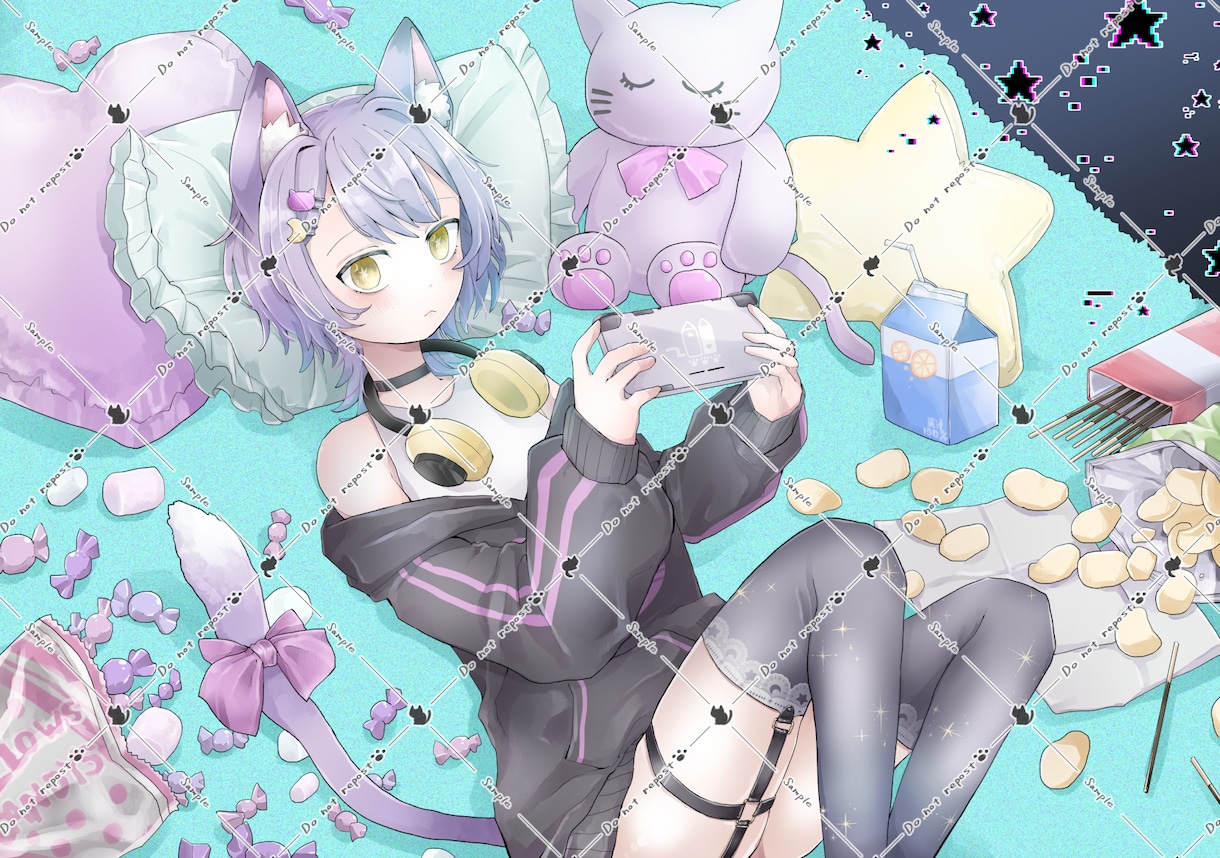 フルカラーイラスト描きます アイコン、動画のサムネ等ご希望に合わせた一枚絵を描きます。 イメージ2