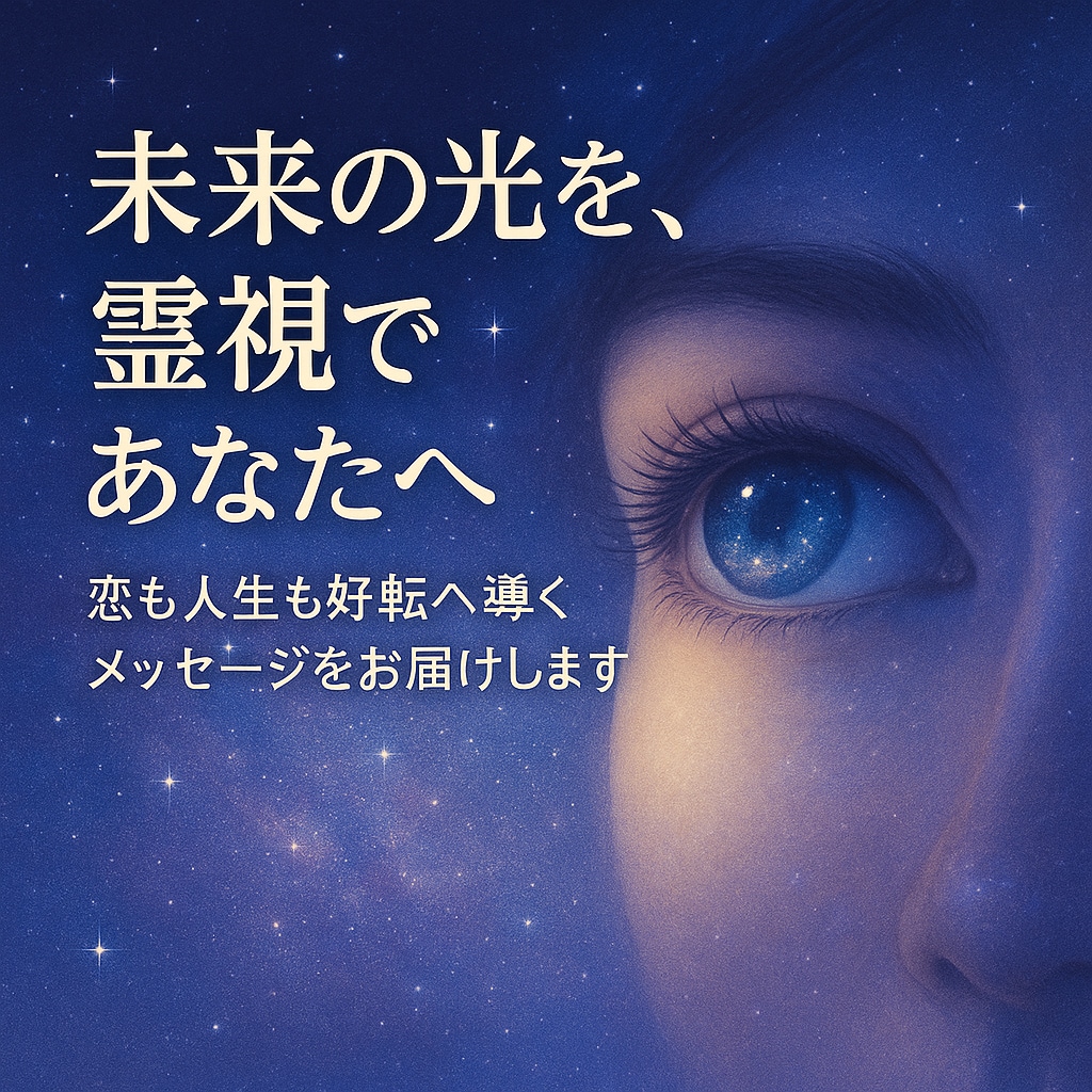 霊視で相手の本音とあなたの未来を読み解きます 心の奥を見抜き、恋も人生も進むための現実的な答えお伝えします イメージ4