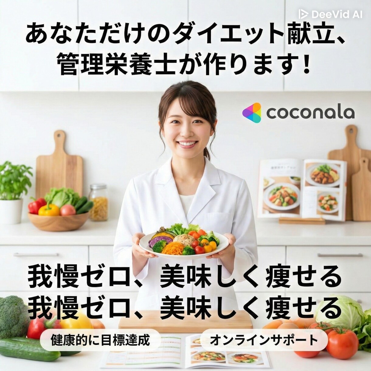 管理栄養士 ダイエット向けの食事プランを作成します 我慢しすぎないダイエット食事を管理栄養士が作ります イメージ1