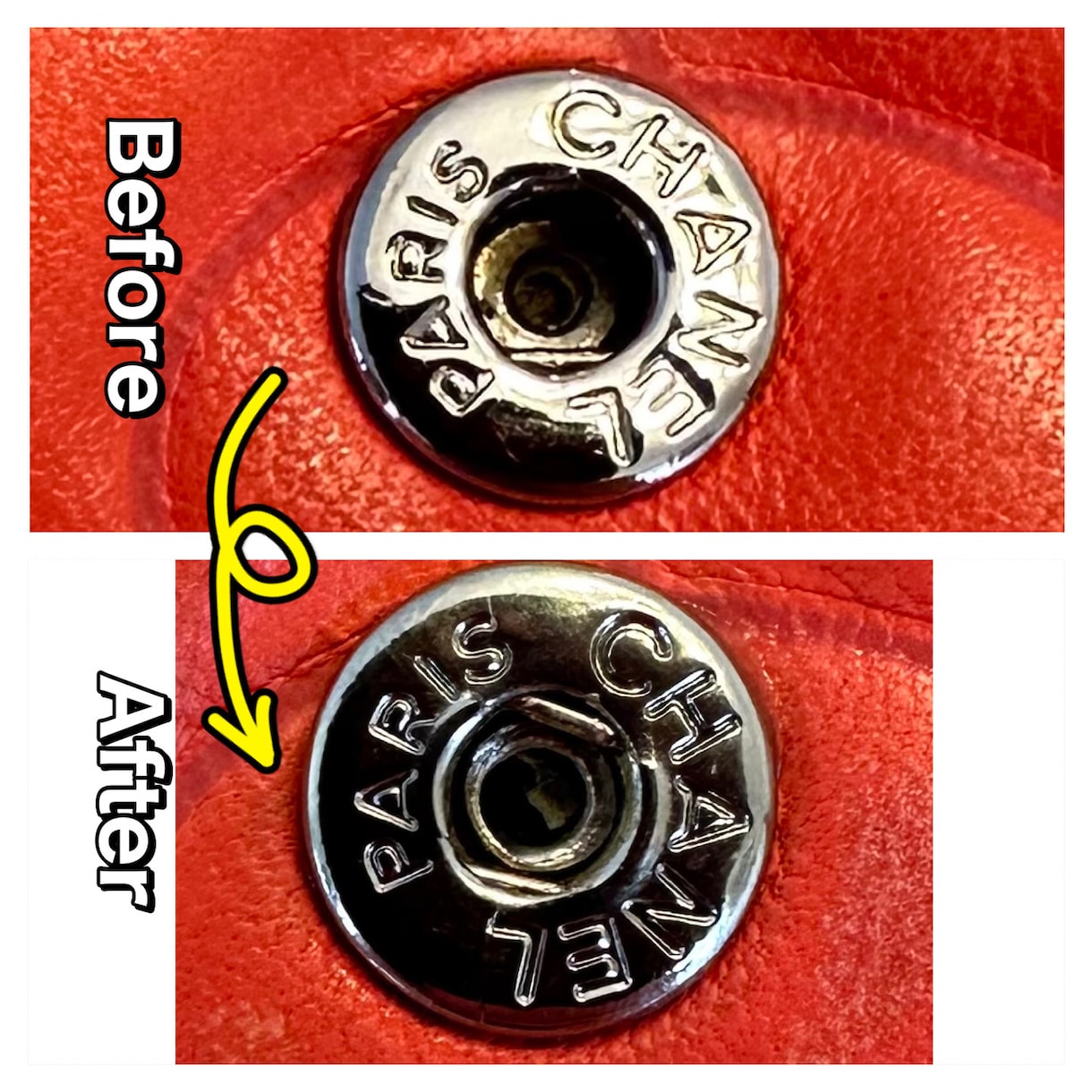 中古ブランドによくある緩いホックのリペア法教えます ブランド刻印の入った純正ホックを流用したリペア方法を教えます イメージ1