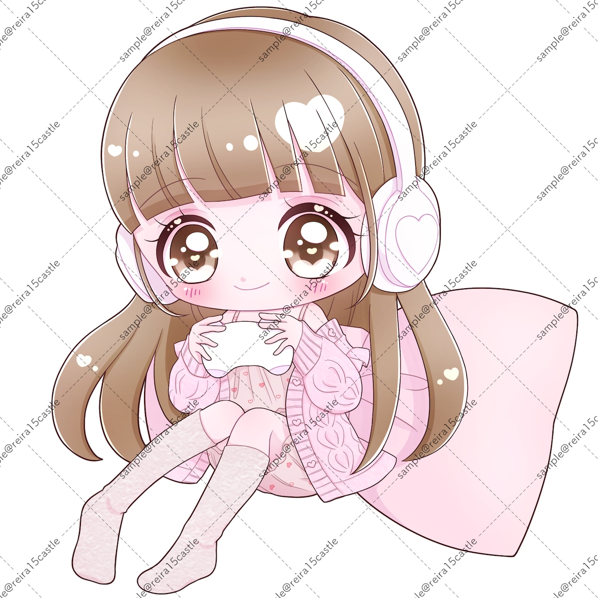 ゆめかわ♡ミニキャライラスト制作します 使いやすい可愛いファンシーなSDキャライラストを制作します！ イメージ7