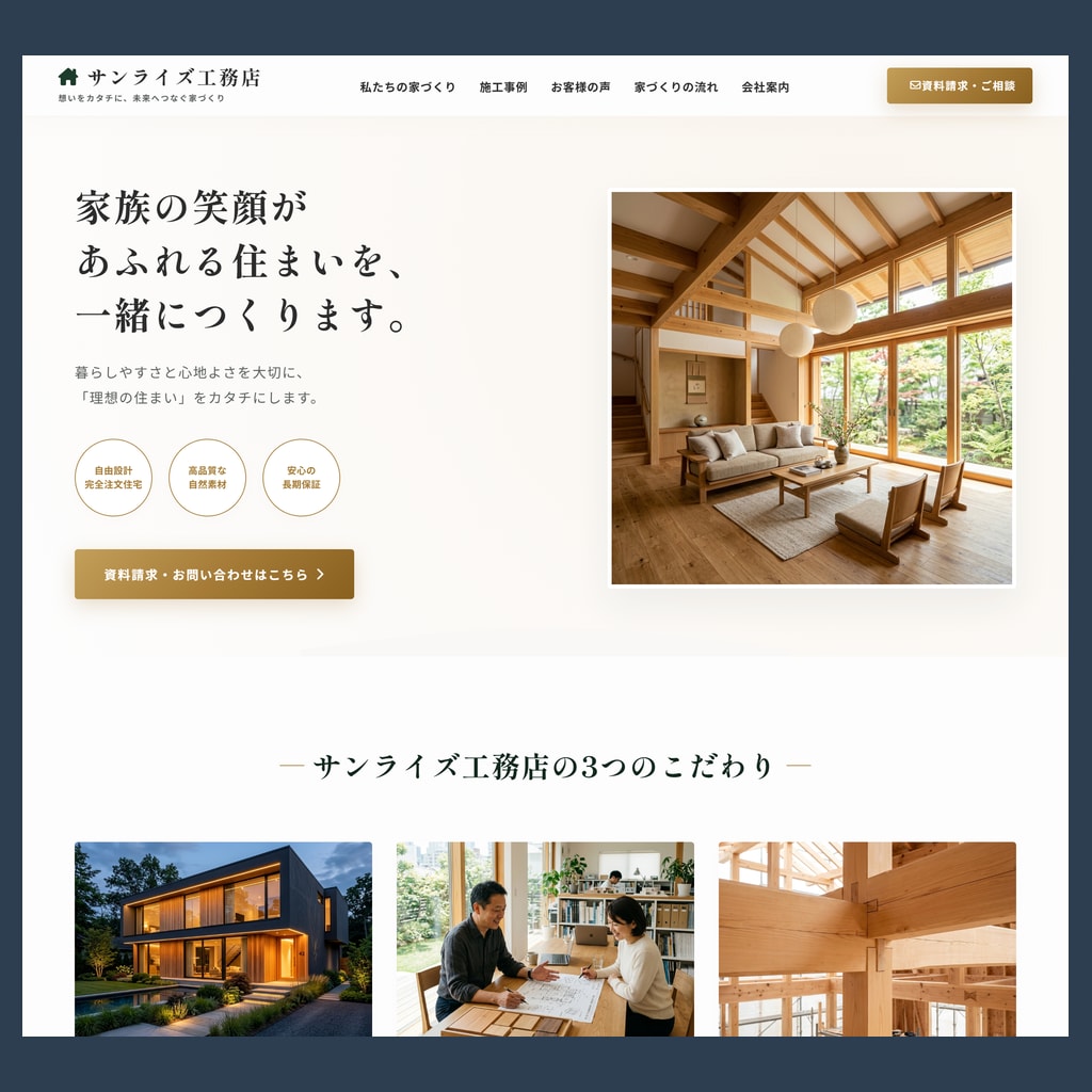 女性向け特化！第一印象で魅せる上品なLP作ります 第一印象で信頼を獲得！サロン・コスメ・士業・工務店まで対応 イメージ6