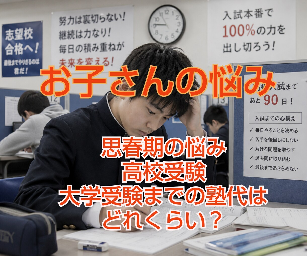 お子さまの教育に関する悩みや不安お聴きします 思春期〜高校受験〜大学受験 金銭的なこと何でもお聴きします イメージ2