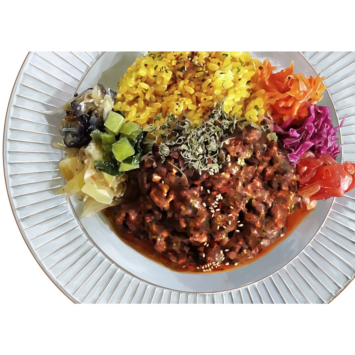 食べ物の写真をイラストタッチに仕上げます アイコンやメニュー、グッズ制作にどうぞ♪ イメージ3