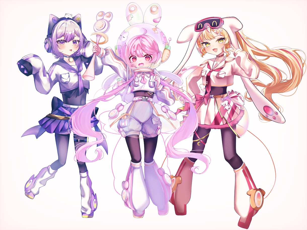 VTuber1枚絵、オリキャラアイコンなど描きます 厚塗りでSNSで使えるアイコンを作成します！ イメージ7