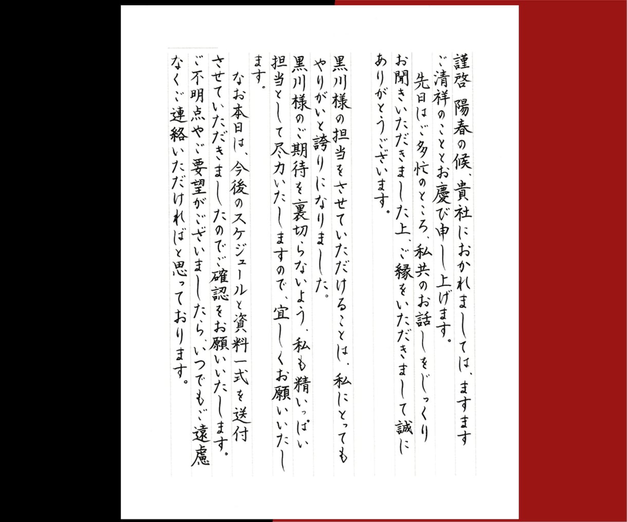 格安【2通以上でお得！】お手紙代筆します 【最短即日発送】【宛名書き無料】願書・履歴書のサービスも☆ イメージ5