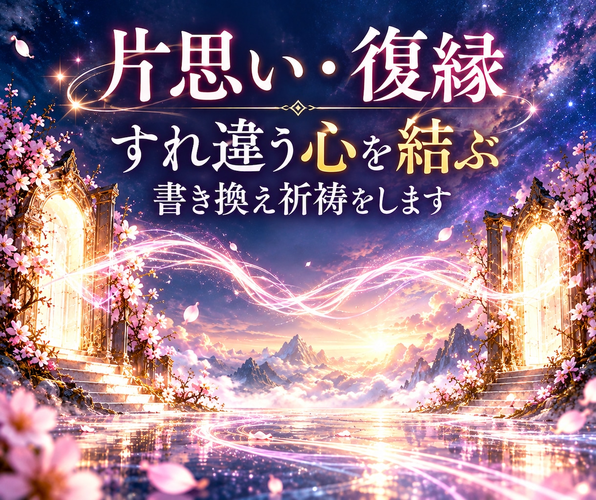 片思い・復縁｜すれ違う心を結ぶ書き換え祈祷をします 片思い・復縁｜すれ違う心を結ぶ意識書き換え祈祷 イメージ1