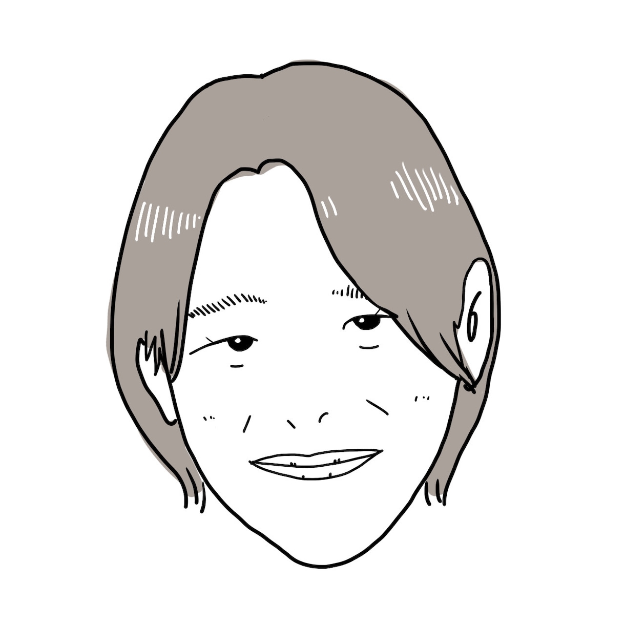 デフォルメしない、2色で仕上げる似顔絵を描きます いただいたお写真をもとに似顔絵を作成します。 イメージ8