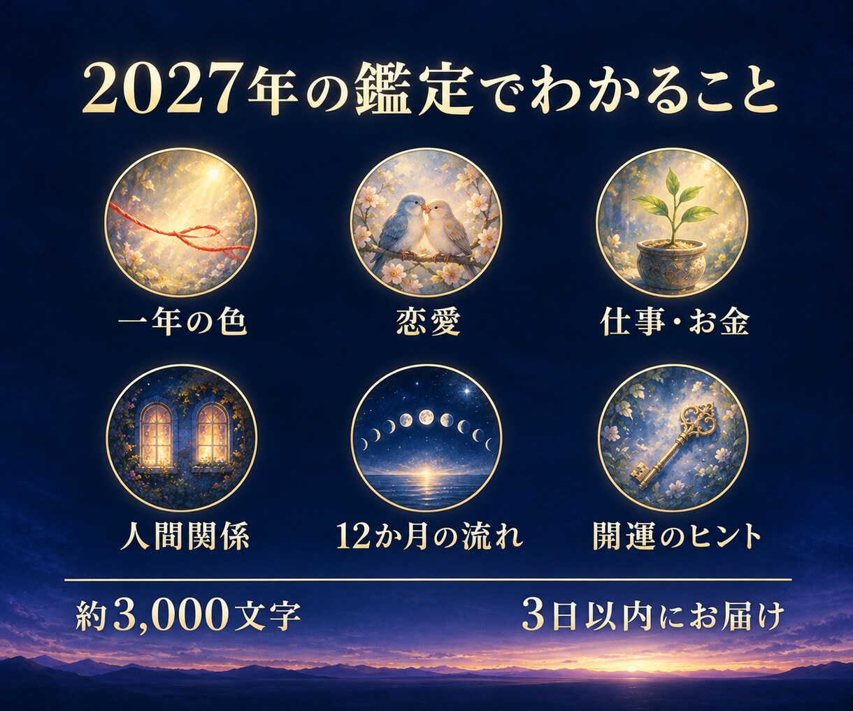2027年のあなたの運勢を、想いの色で霊視します 恋愛・仕事・人間関係｜12ヶ月の流れと開運のヒント イメージ3