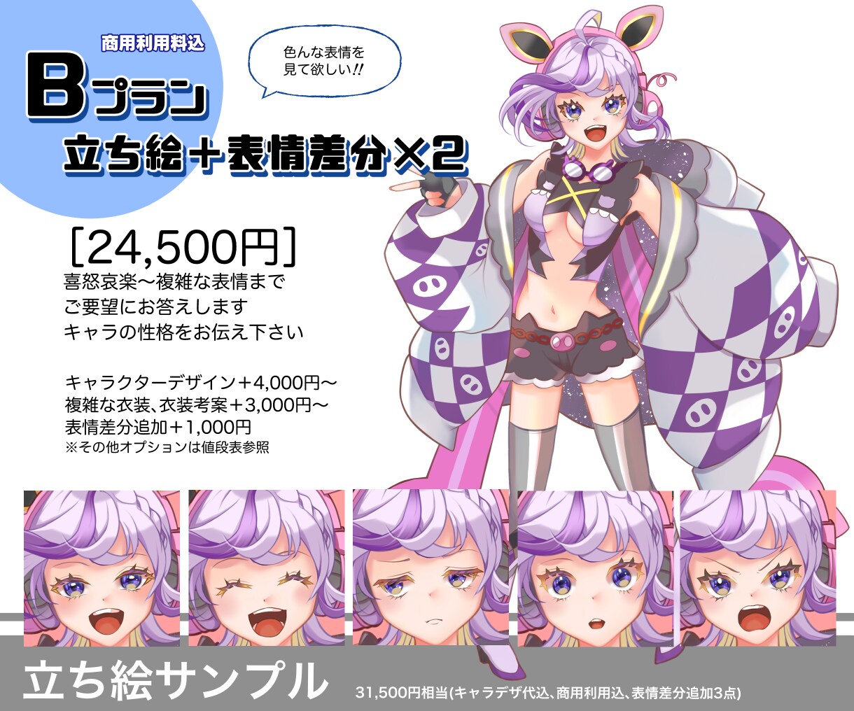 あなたの脳内キャラ…具現化します IRIAM動作確認◎表情差分、SDキャラとのセット商品!! イメージ3