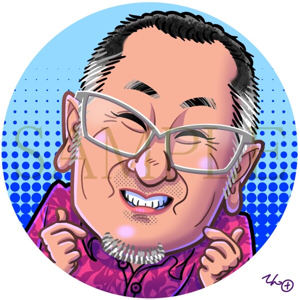 特徴をとらえた似顔絵描きます SNSのアイコン用にも使いやすいですよ。 イメージ2
