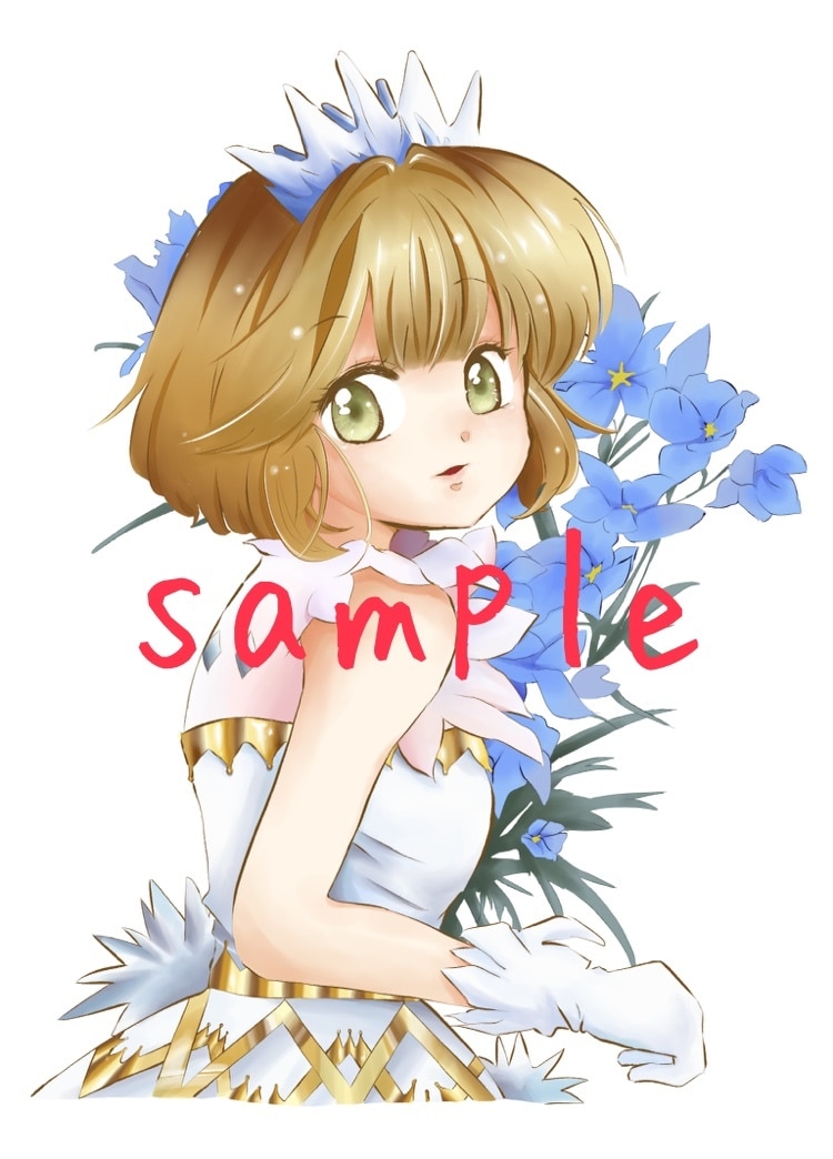 SNS用アイコンにもなるイラスト描きます お花を背景に添えて、あなただけのキャラクターを得られます！ イメージ1