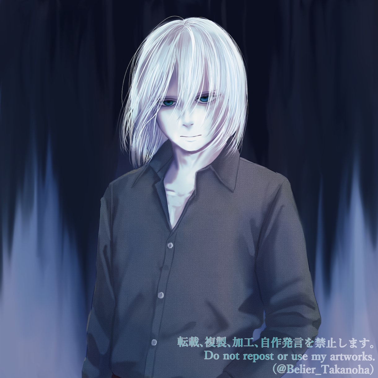 暗めでちょっと耽美なイラストを描きます 数少ない「ダーク」×「耽美」な雰囲気のイラストを求める貴方へ イメージ2