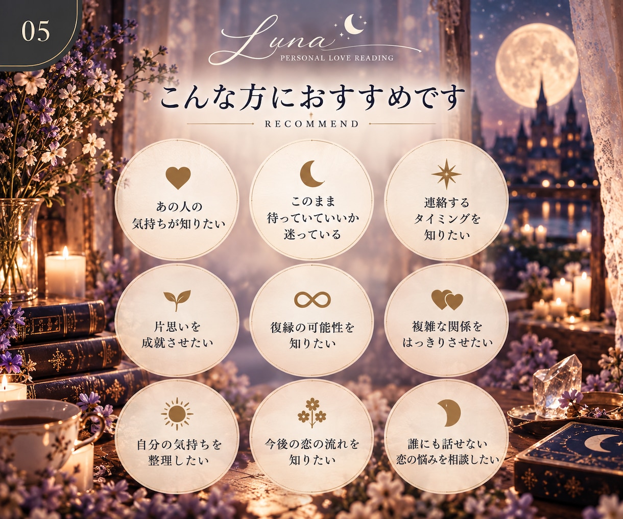 あの人の気持ちと2人のこれからを丁寧に読み解きます あなただけの恋愛鑑定書をPDFで丁寧にお届け イメージ5