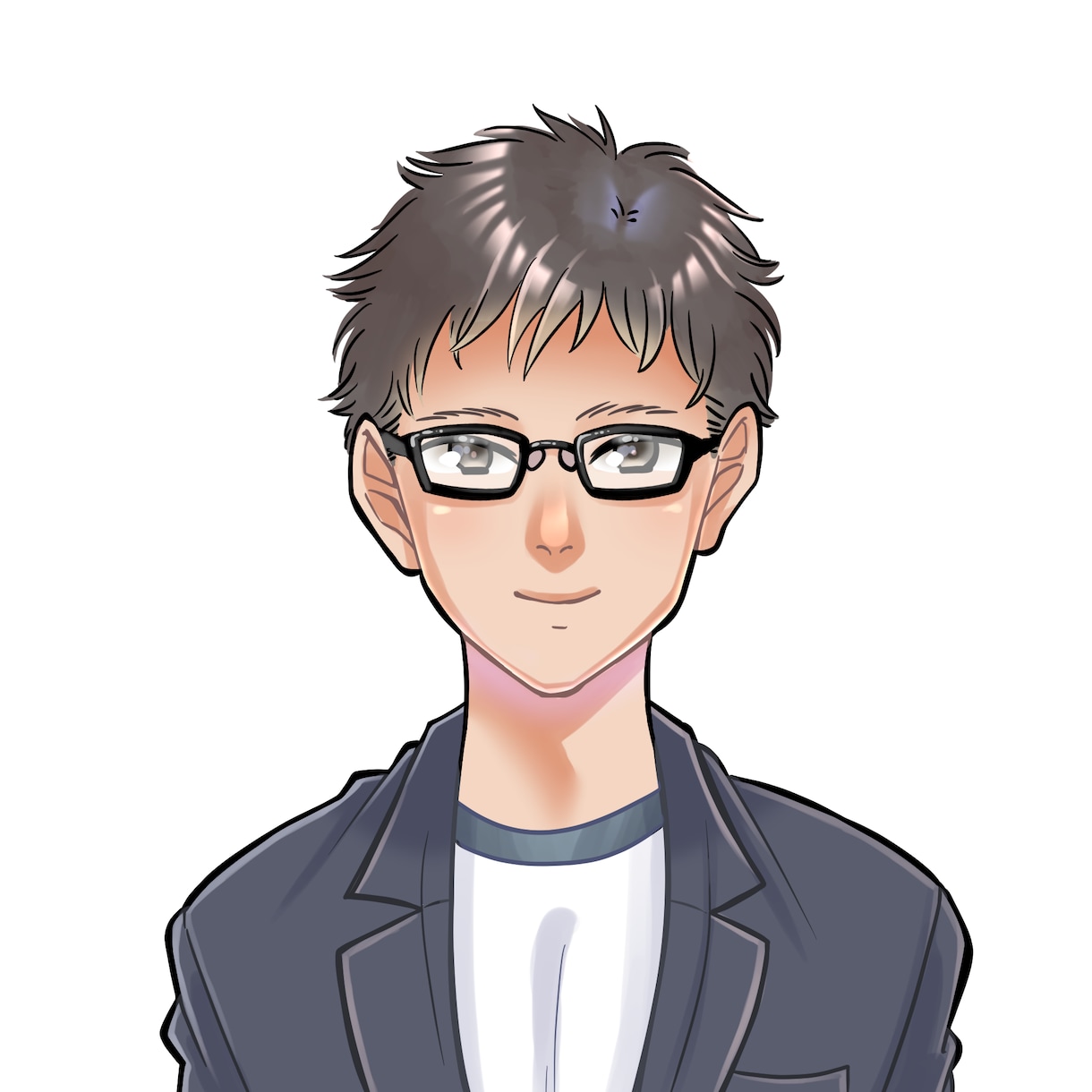 アイコンなどに使えるアニメ風似顔絵描きます リアル過ぎないアニメ風イラストを描きます！ イメージ4