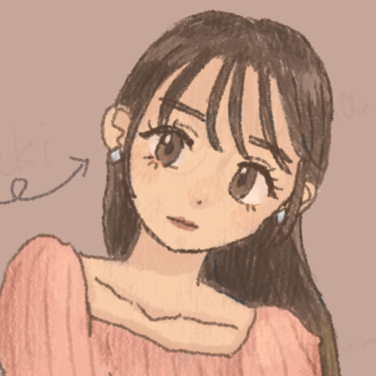 最安1000円／かわいい厚塗り風アイコン描きます 厚塗り風イラストをアイコンに！元大学美術部学生が描きます イメージ1