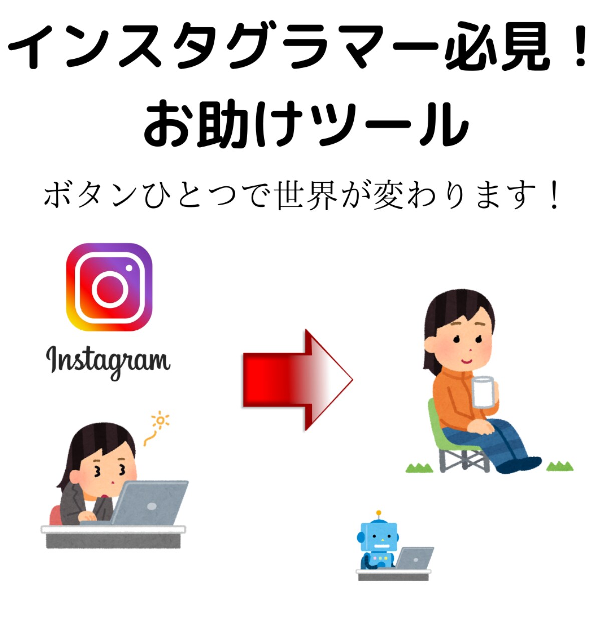 インスタグラマー必見！画像編集を自動化させます 自動化ツールを作成し1200時間/年の工数を削減しました イメージ1