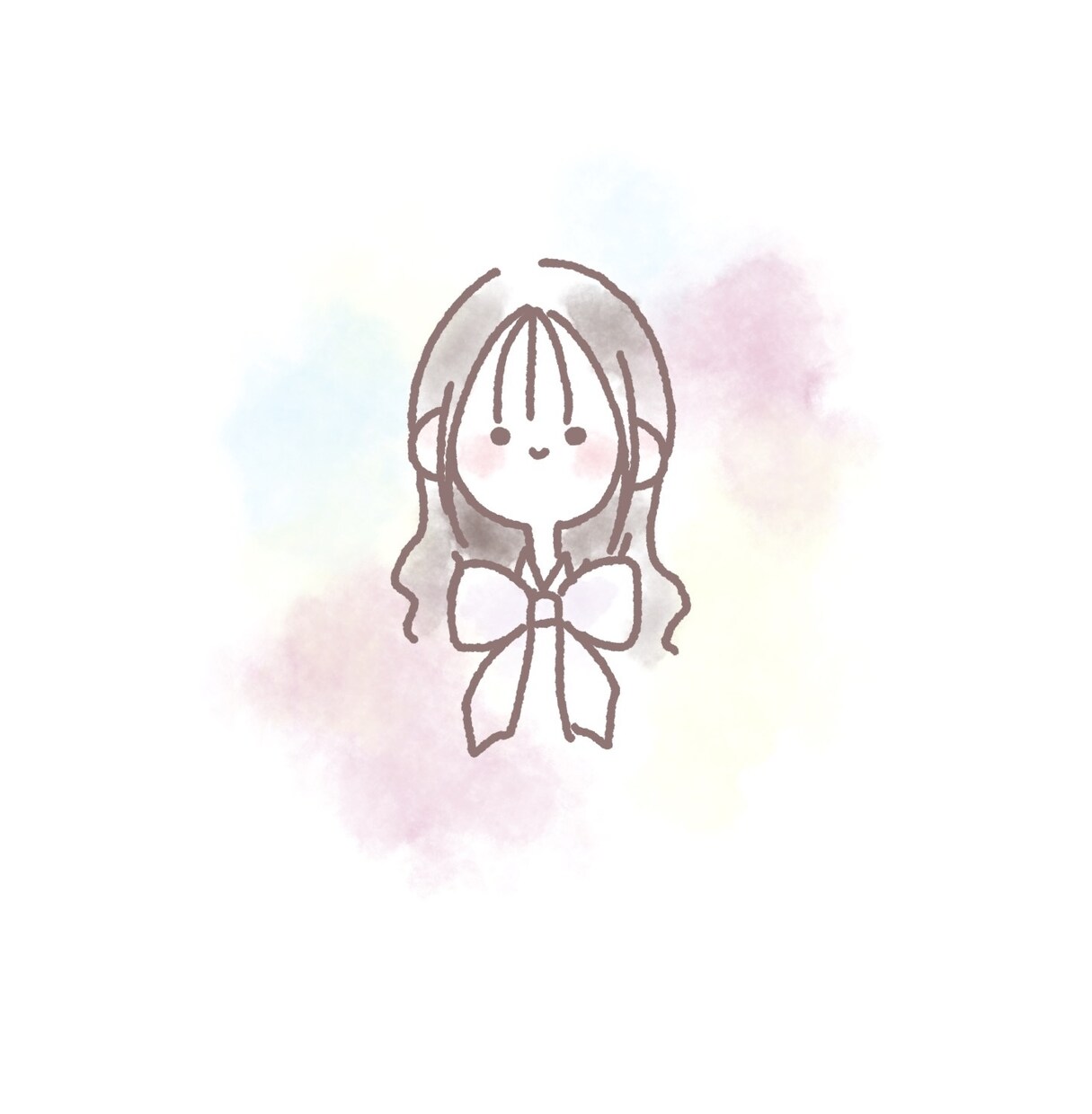 ふわっとしたイラスト(女の子)を描きます ふわっとした女の子描きます！！ イメージ1