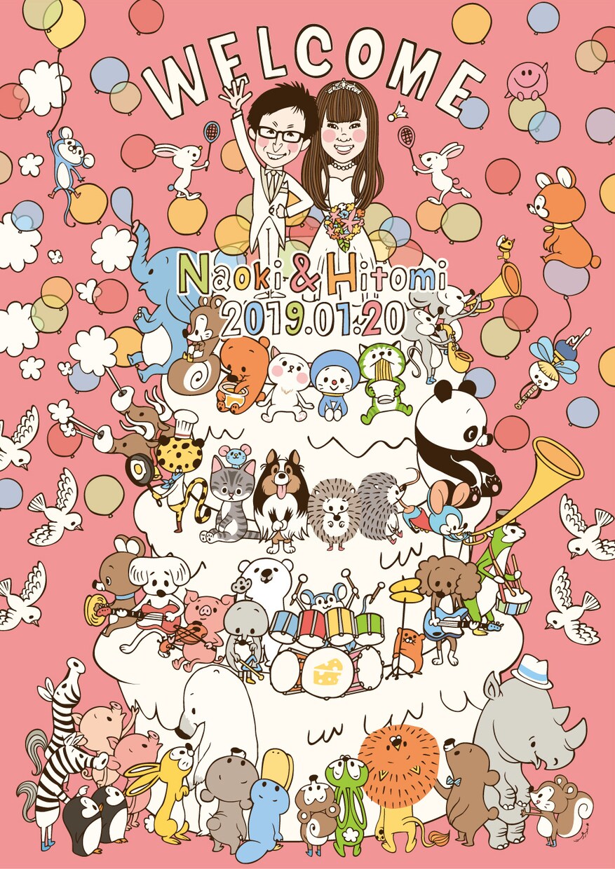 可愛いイラストや似顔絵描きます 一緒に作る完全オリジナルのイラストです イメージ5