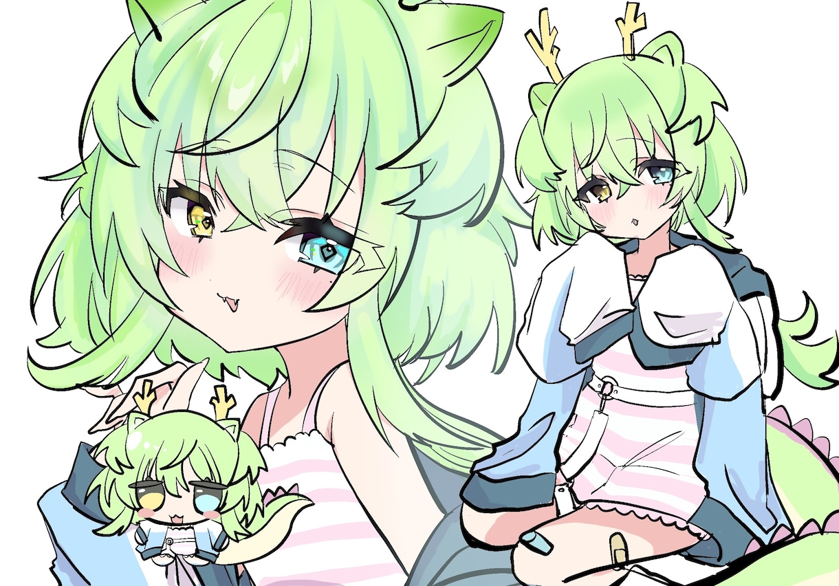 アイコンや1枚イラスト描きます でSNS等に使うアイコンや壁紙向けの1枚絵を描かせて頂きます イメージ2