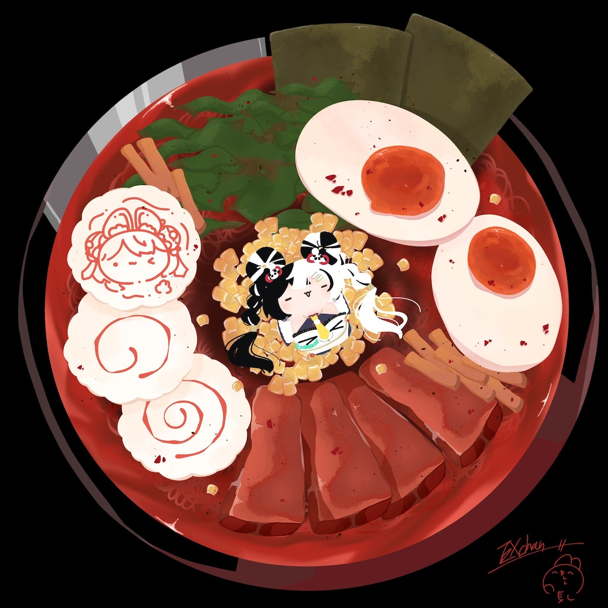 美味しそうなポップな食べ物のイラストを描きます アイコンだけではなく３Dテクスチャなど様々な用途に使えます イメージ1