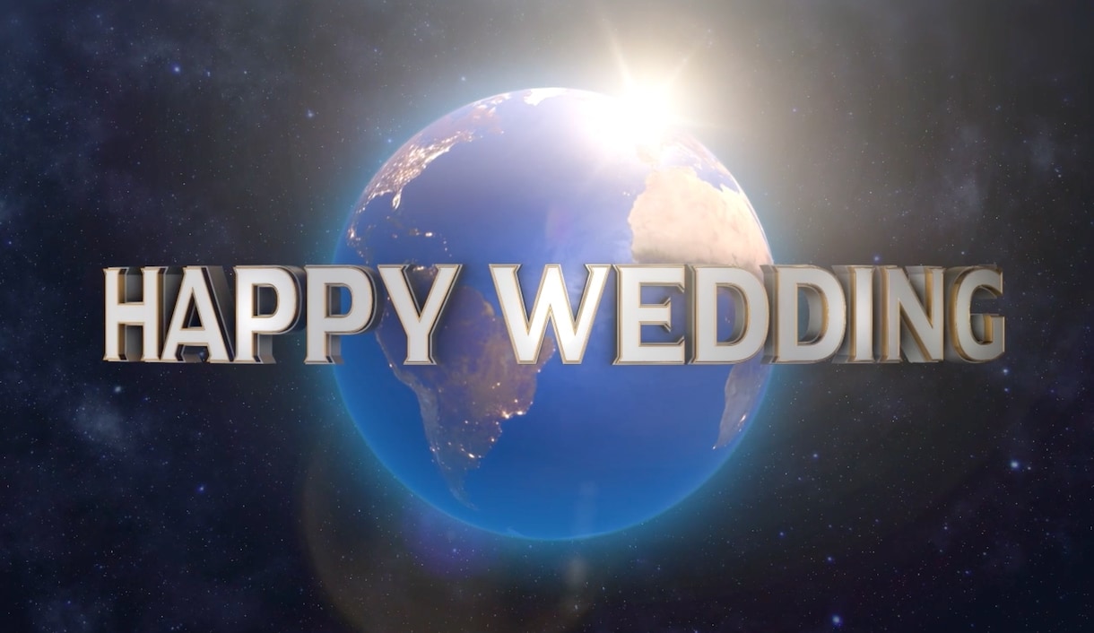 映画予告風の結婚式オープニングムービーを作成します 英語ナレーションのオープニングでインパクト絶大の開宴！ イメージ1