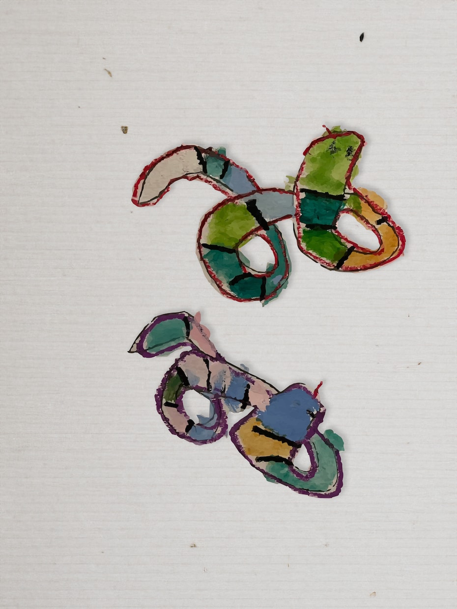 お子様が描いた絵をデジタルイラストにします 思い出をデータで保管できます。 イメージ4