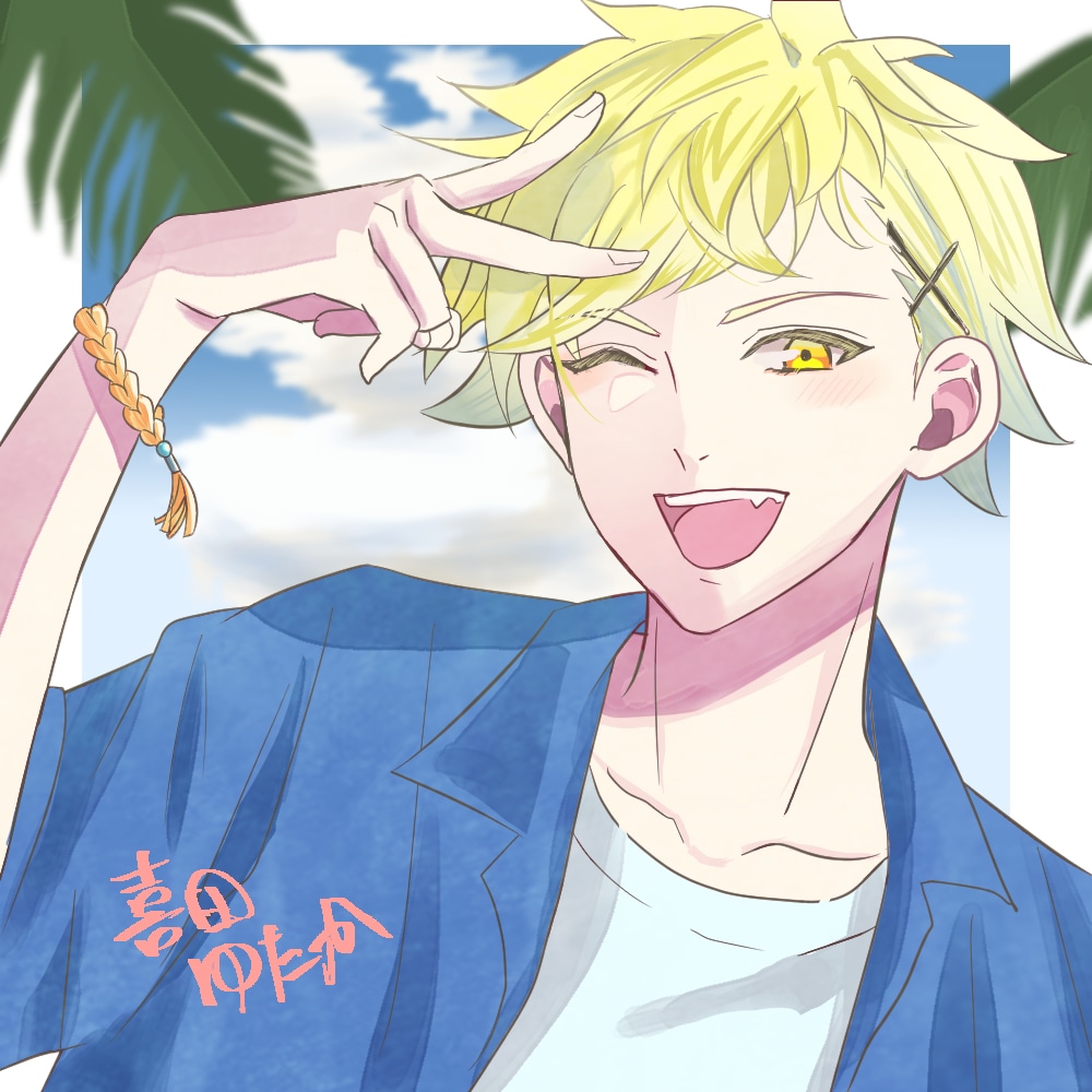 イケメン男子のキャラデザをします 立ち絵やアイコン、ヘッダー、一枚絵なども描きます。 イメージ1