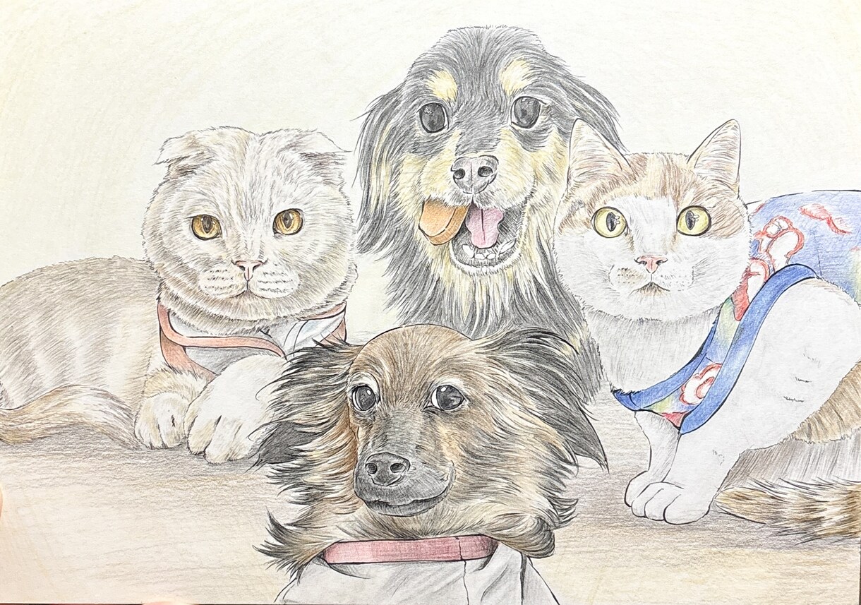 アナログでペットや風景のイラストを描きます あなたの想い出の写真を絵にして残しませんか？ イメージ3
