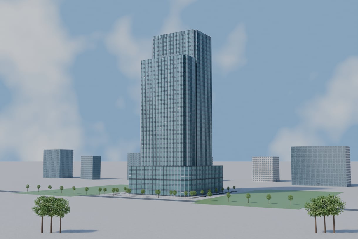 写真や図面から建物や街並みを3D制作します 外観の提案資料・映像背景に。Blenderデータも付属 イメージ5