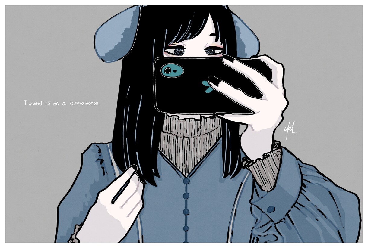 シンプルでかっこいい一枚絵描きます サムネやMVの一枚絵などに！！！ イメージ4