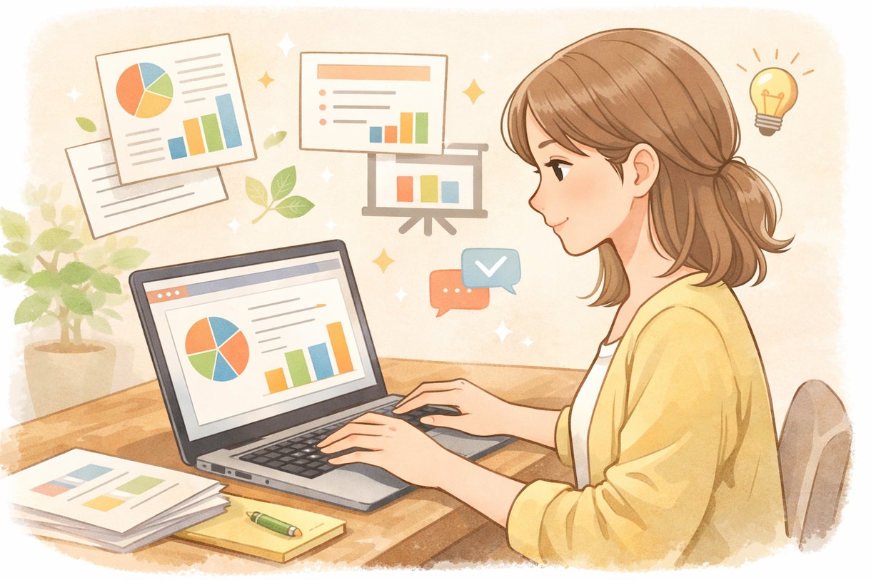 資料作成します すっきりとしたデザインの見やすい資料を作成します イメージ1