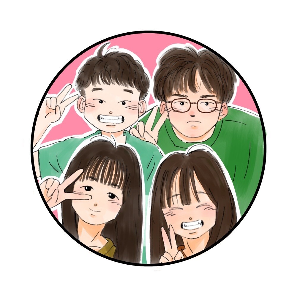 似顔絵アイコンイラストを描きます SNS等のアイコンにおすすめです。 イメージ1