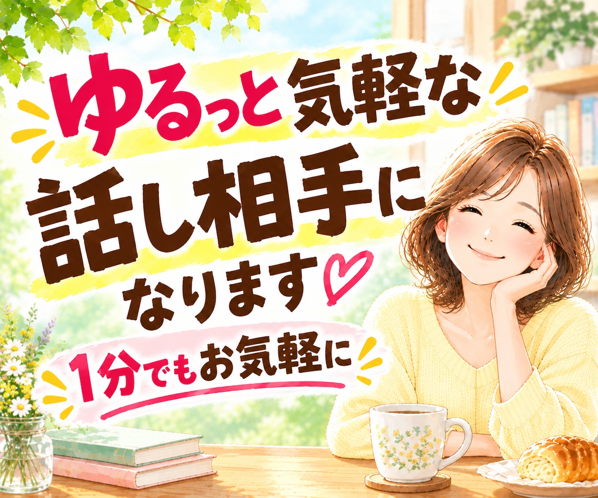 今話したい！1分でもOK♡優しく寄り添います 愚痴も本音も、なんでもお話しください♪ここではあなたが主役✨ イメージ1