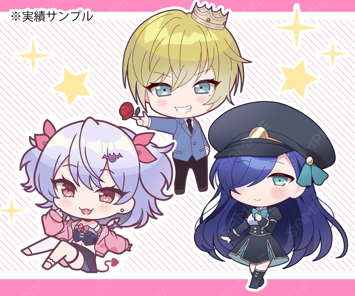 ちびキャライラストを制作します SNSアイコンやグッズに使用できるデフォルメキャラ描きます イメージ2
