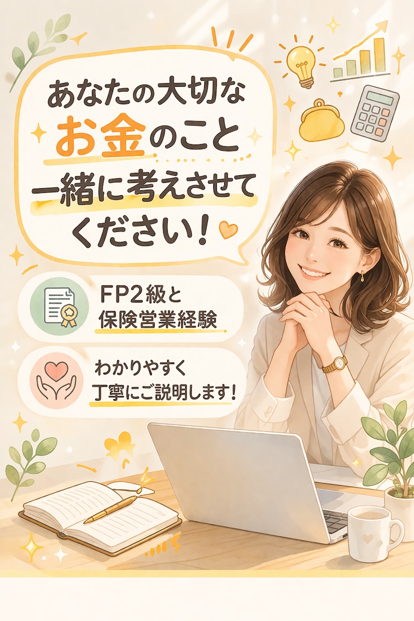 保険・家計・NISA・税金の不安を整理します 押し売りなしで安心してご相談いただけます イメージ8