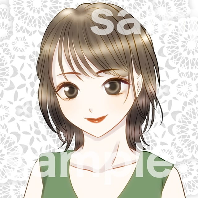 SNS用かわいい女の子アイコン描きます ゆるふわ得意！似顔絵やオリキャラもOK！ イメージ5