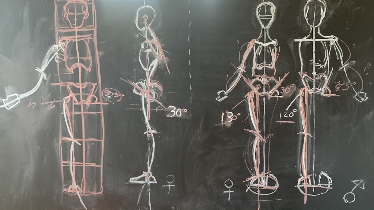 イラストに必要なデッサンや解剖学の知識を教えます 人体の構造を把握すれば、どんなポーズも描けます！ イメージ1