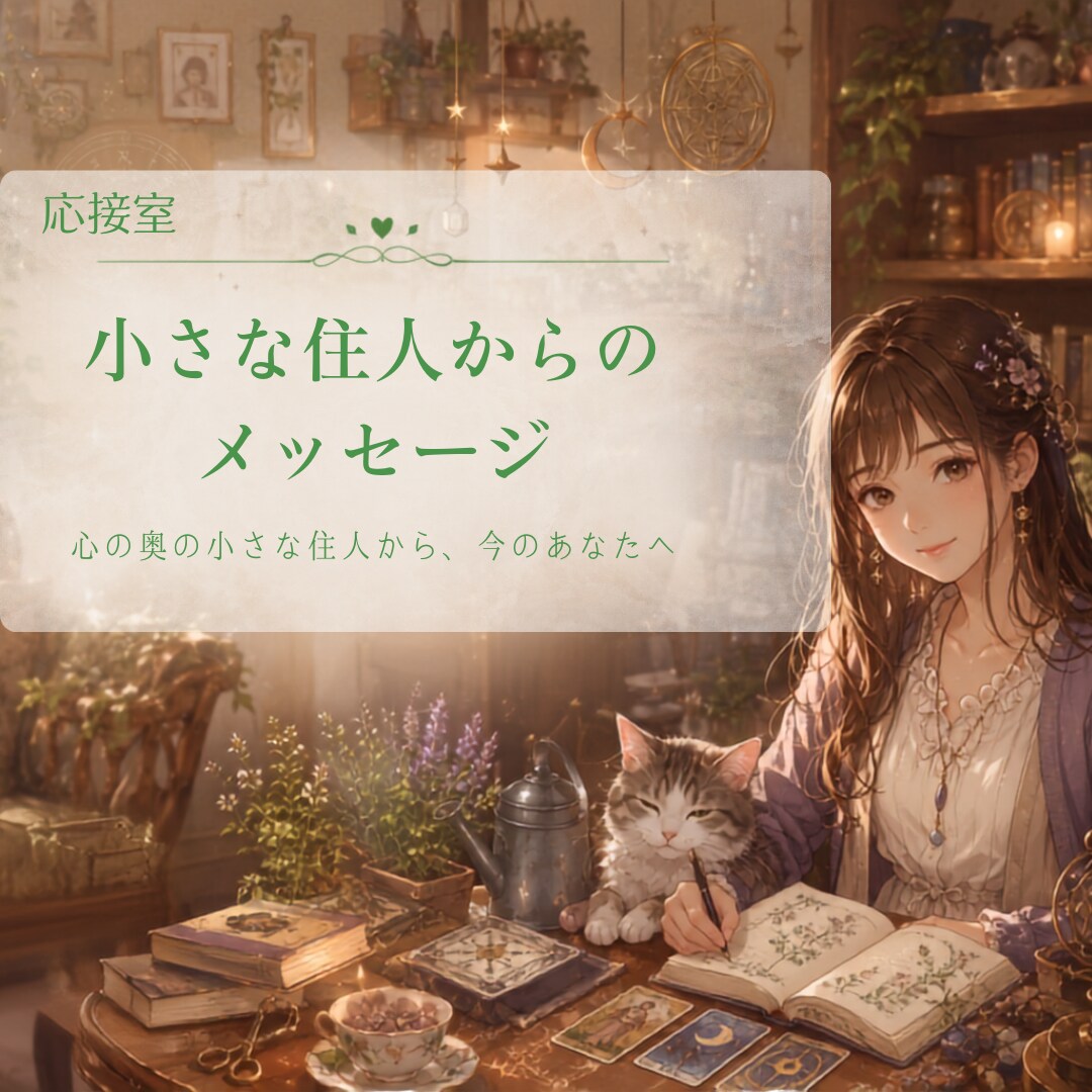 小さな住人からのメッセージをお届けします あなたの中の小さな住人から、やさしい言葉をお届けします イメージ1
