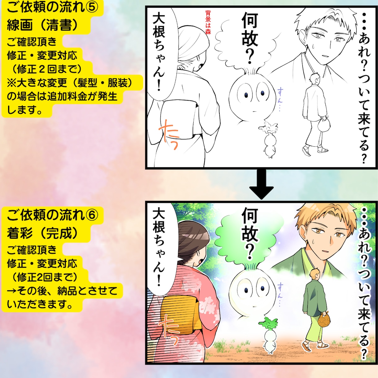 オリジナリティのある漫画を制作します 商業作家7年の経験を生かし、オリジナル漫画を制作します。 イメージ8