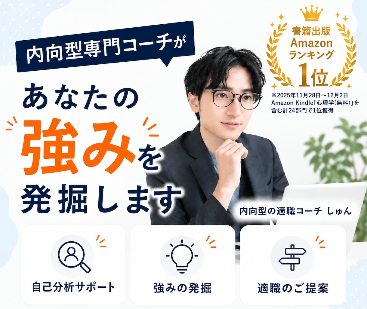内向型専門コーチがあなたの強みを発掘します プロコーチが繊細なあなたの仕事に活かせる強みを言語化します イメージ1