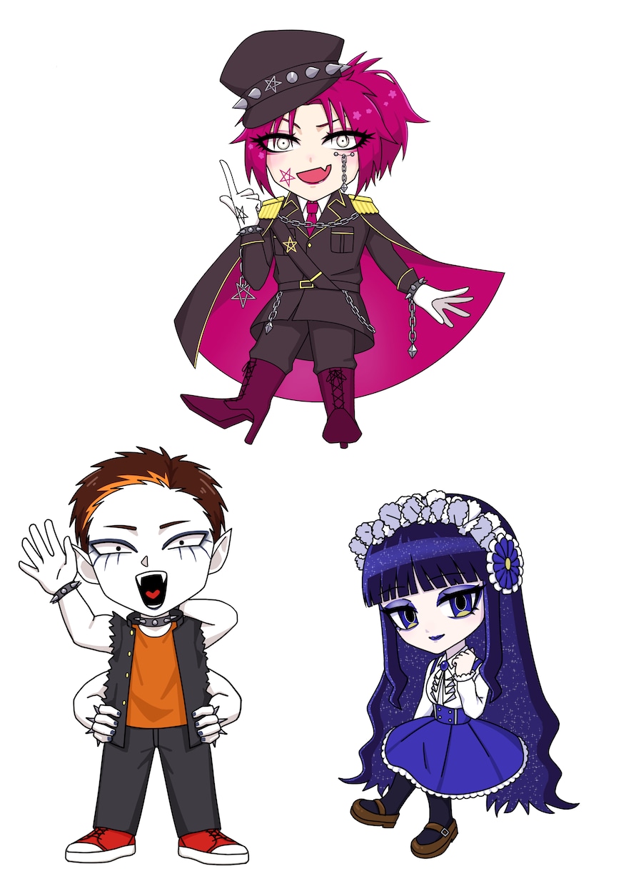 パンク系やV系のカッコいい男性キャラ描きます 一枚絵、立ち絵、アイコンなど厚塗りで丁寧に仕上げます！ イメージ4