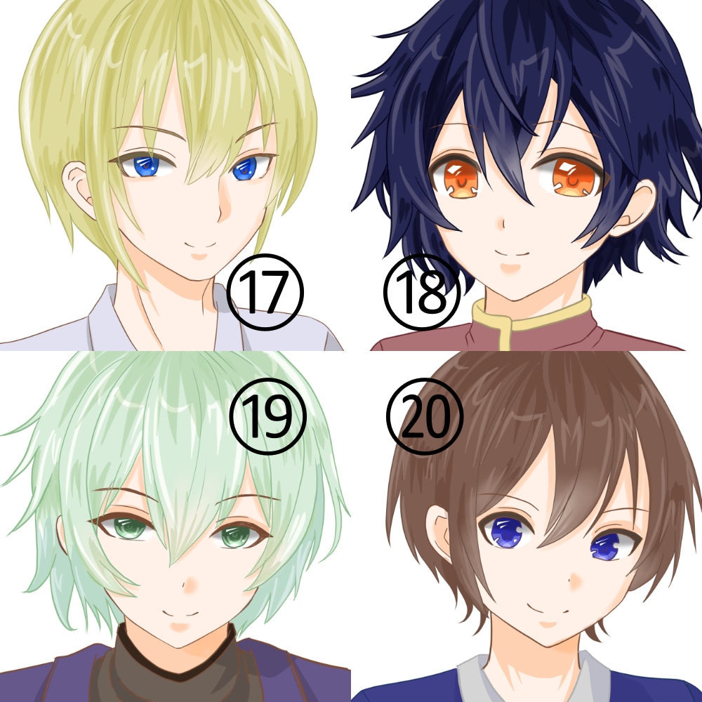 商用利用可！ゲーム・SNSアイコン、その他描きます 20名の男女から素体を選択してカスタマイズ作成するサービス！ イメージ10