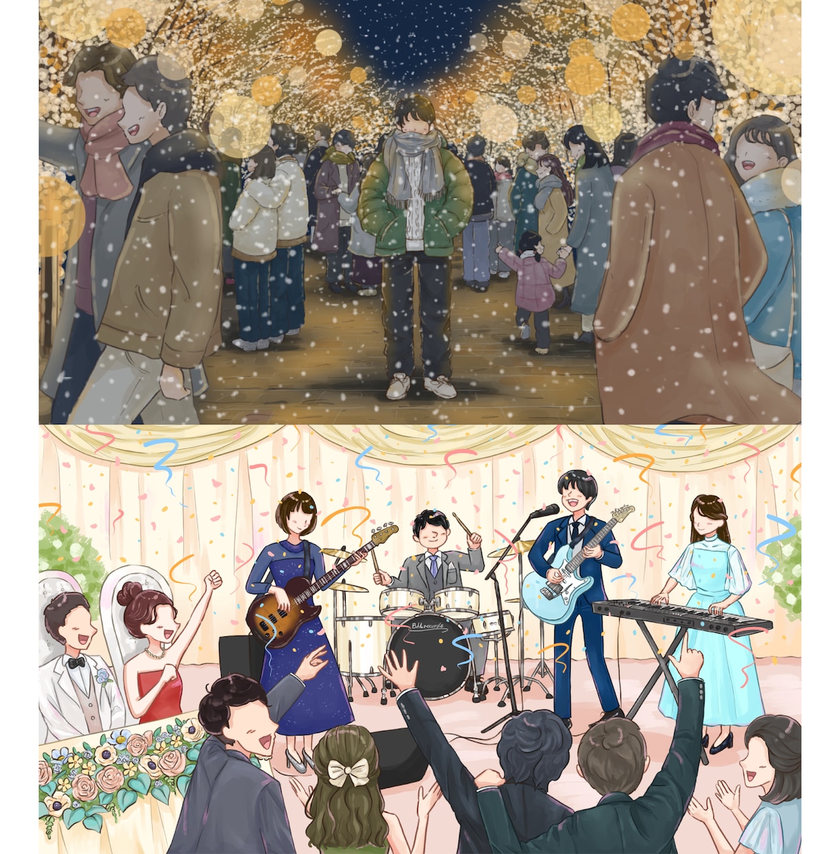 おしゃれで雰囲気のある背景イラスト描きます ヘッダー画像や挿絵、配信背景、書籍の表紙デザインに！ イメージ8
